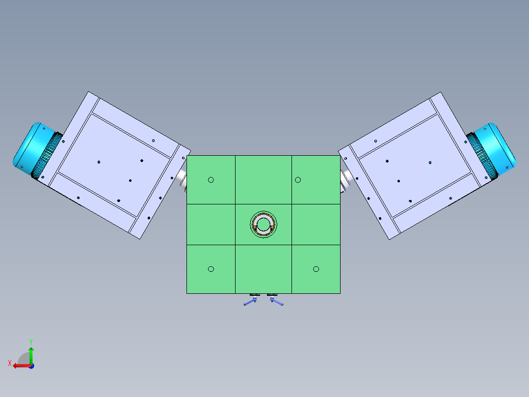 二辊矫直机后视图