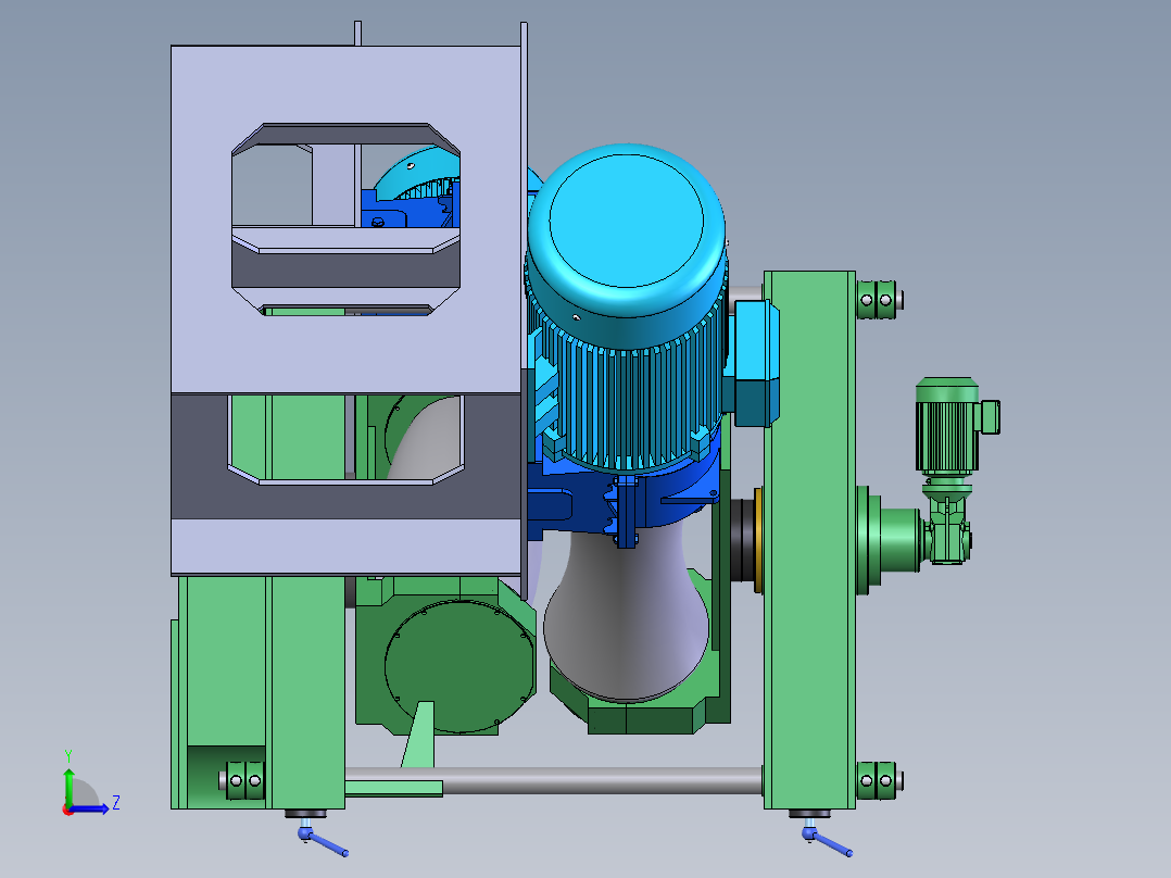 二辊矫直机左视图