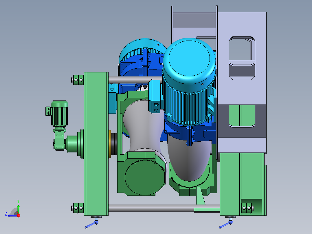 二辊矫直机右视图