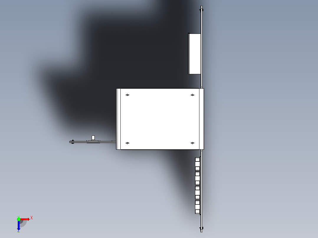 480KW智能分配充电堆俯视图