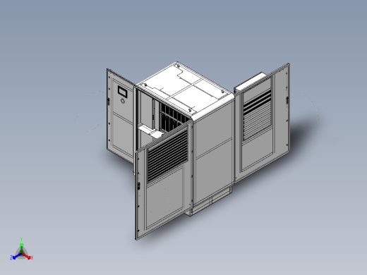 480KW智能分配充电堆正等轴测缩略图