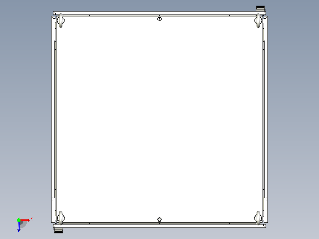 仿威图21折型材柜俯视图