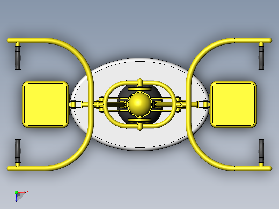 健身器材(87)俯视图