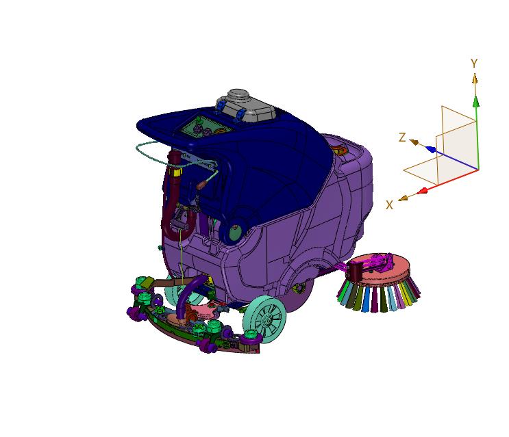 商用商场吸拖一体拖地机