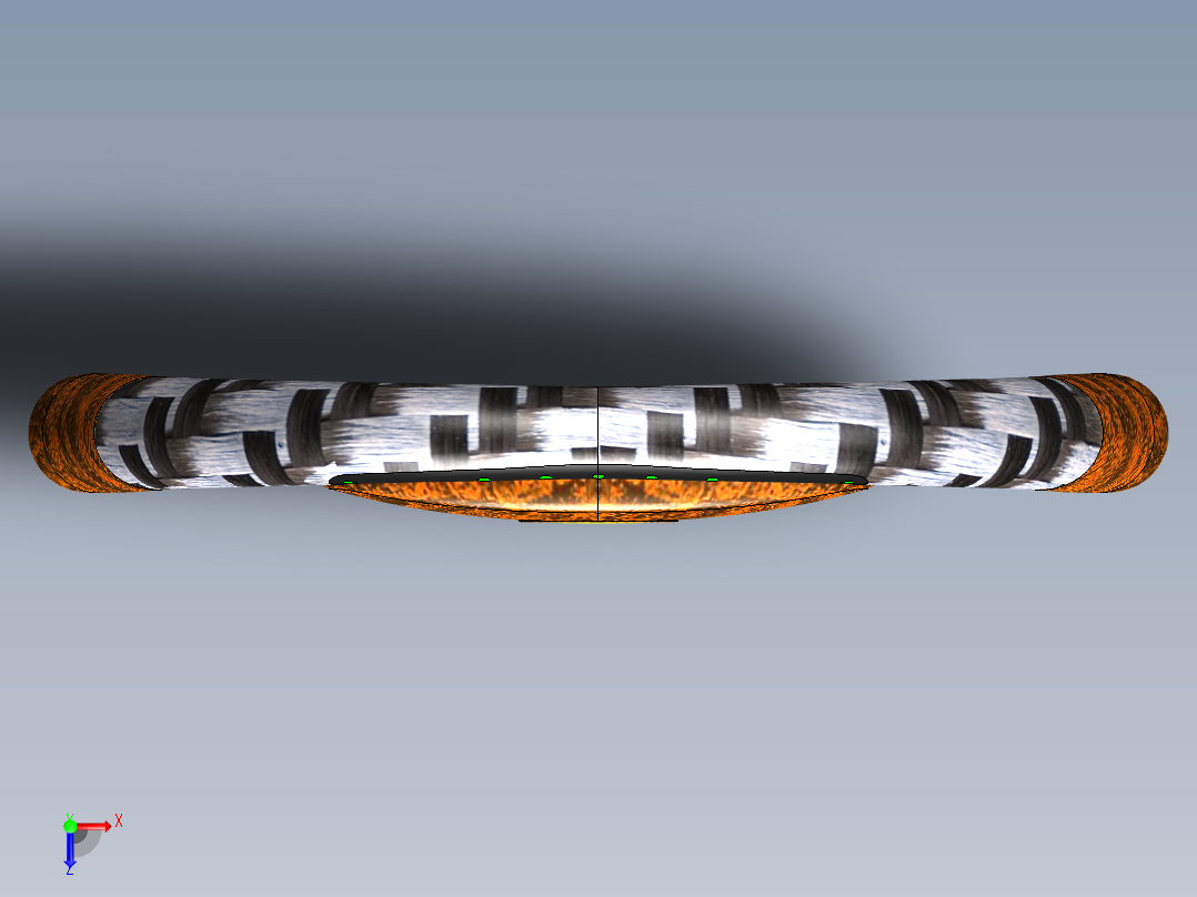 方向盘(38)俯视图