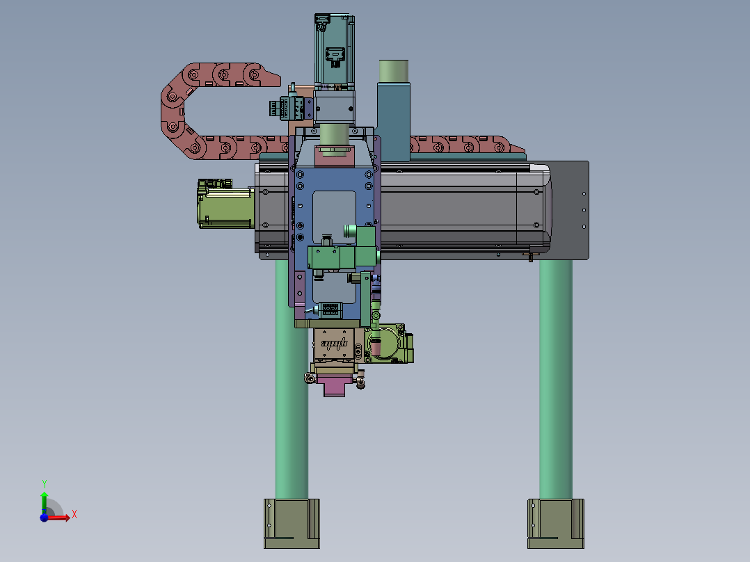 搬运变距机构前视图