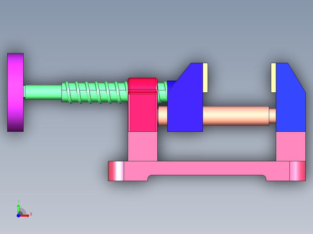 夹具设计前视图