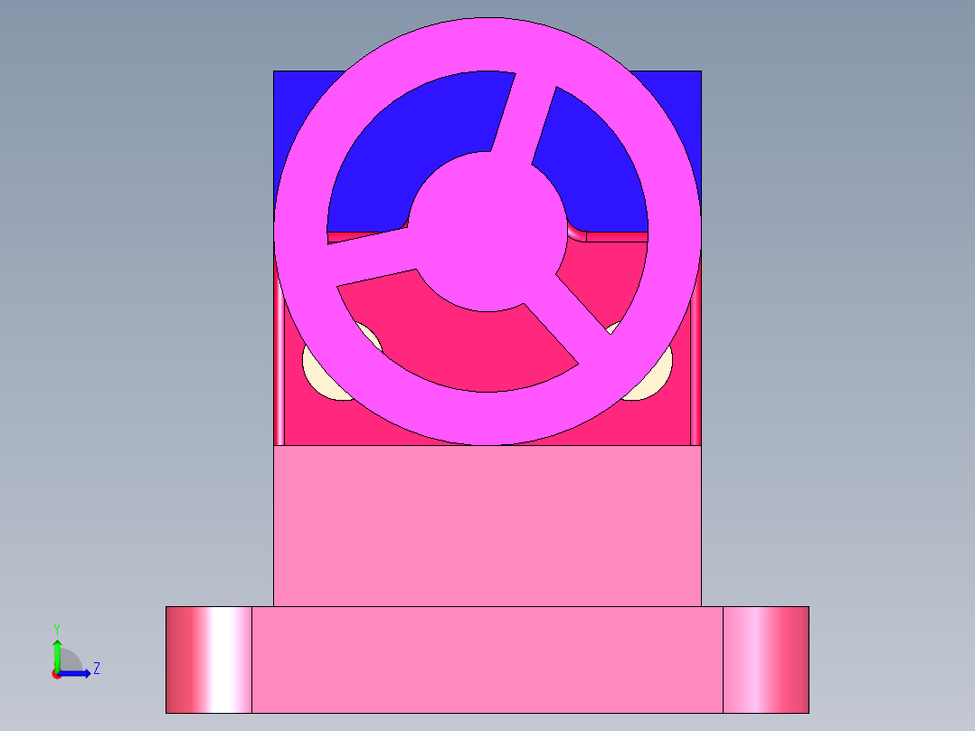 夹具设计左视图