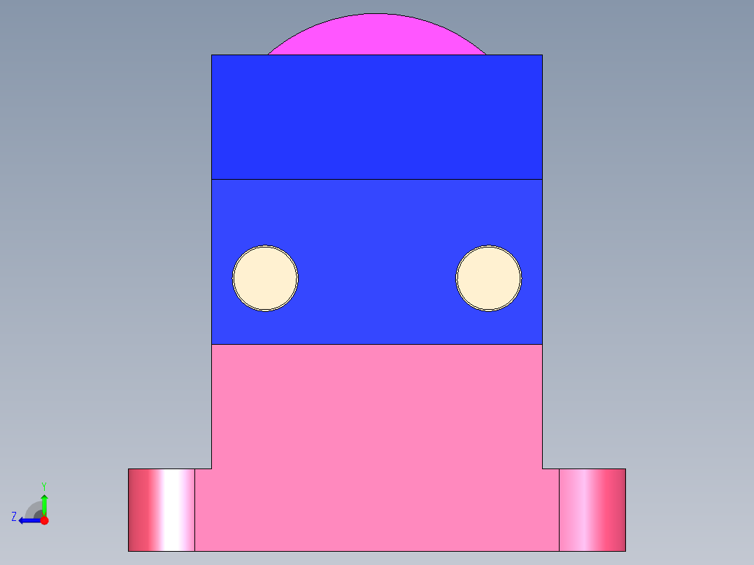 夹具设计右视图