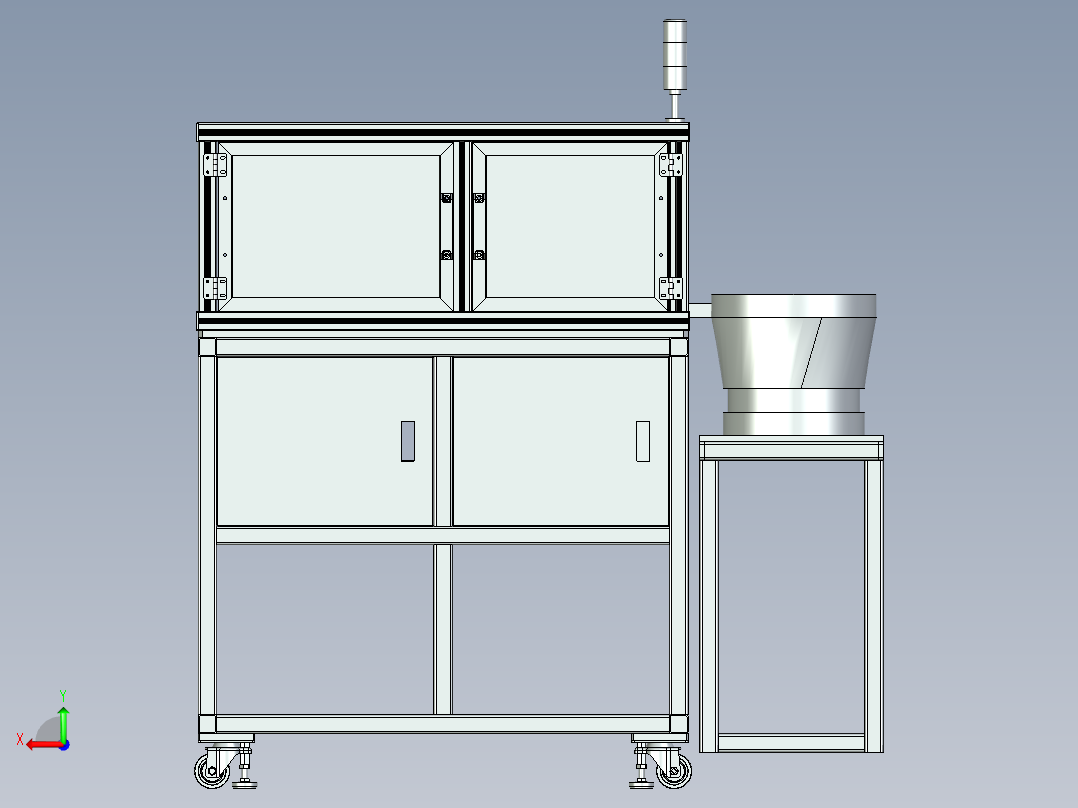 全自动螺母上料机后视图