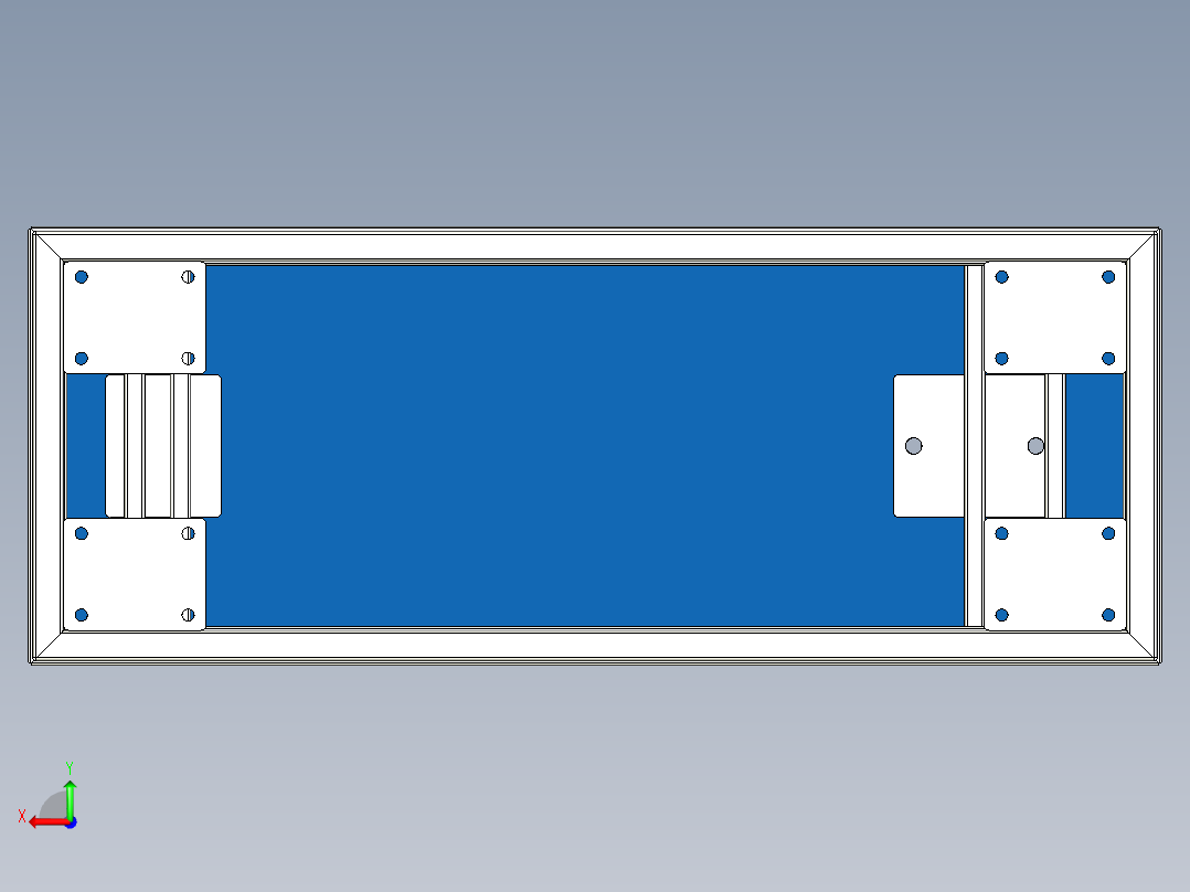 B3004225-D240X500G 车床推车工作台后视图