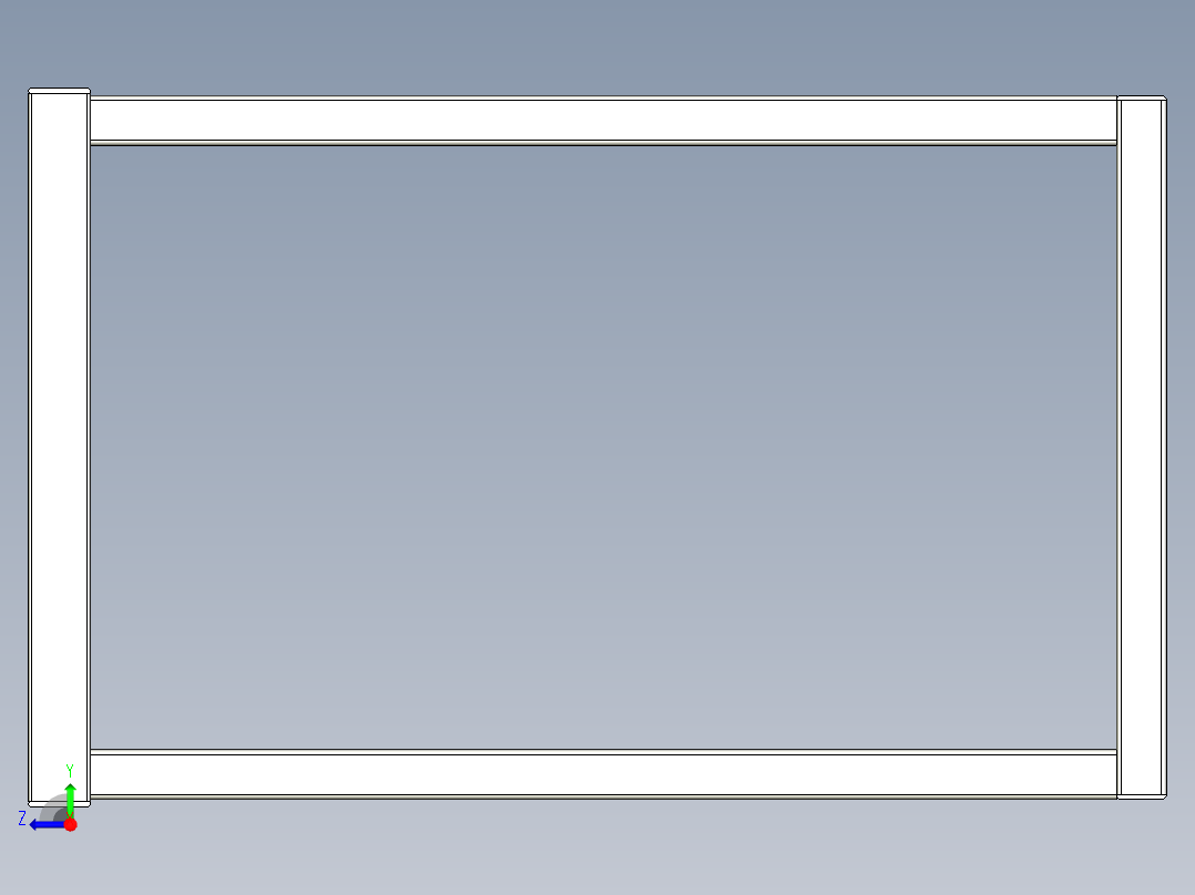 B3004225-D240X500G 车床推车工作台右视图