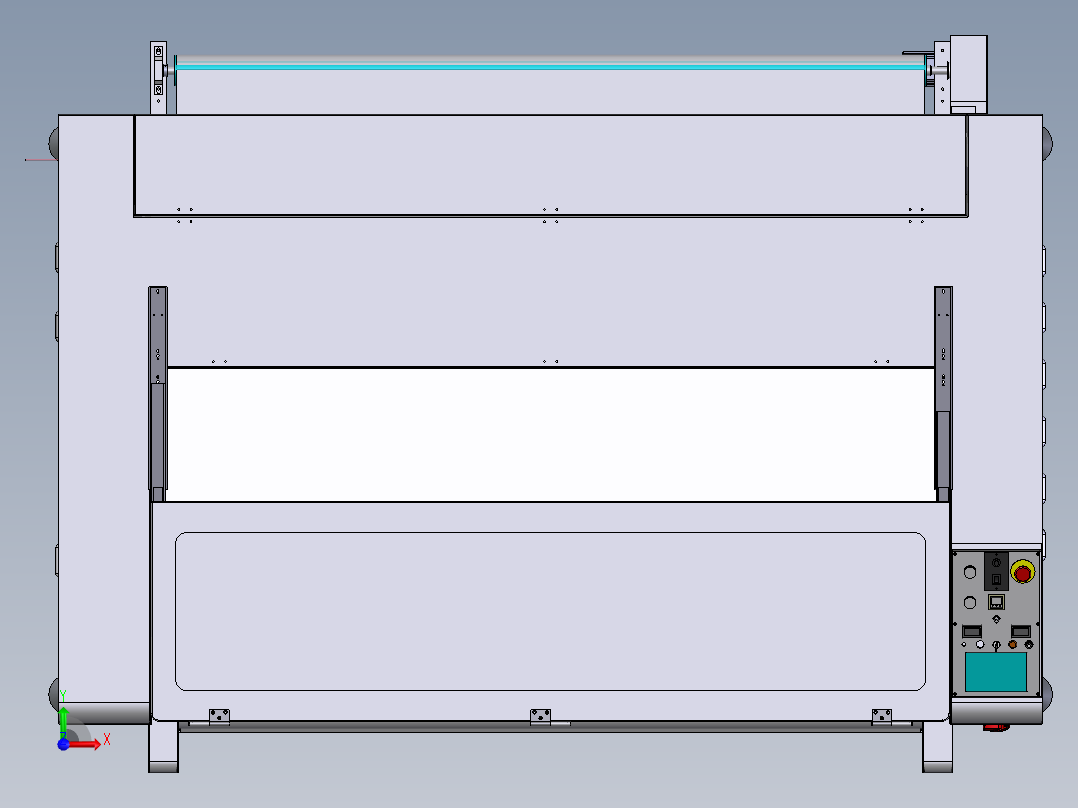 单头激光切割机设备   XT前视图