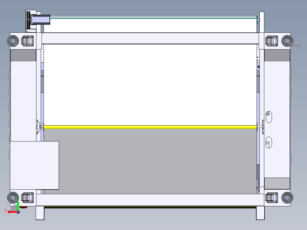 单头激光切割机设备   XT后视图