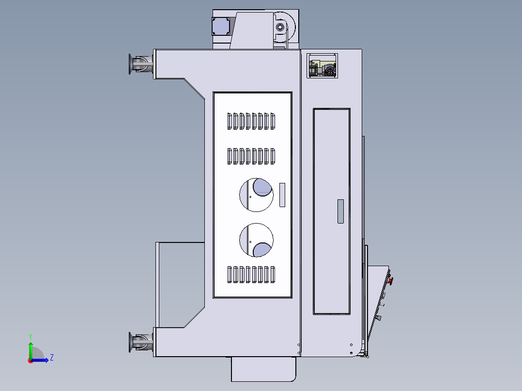 单头激光切割机设备   XT左视图