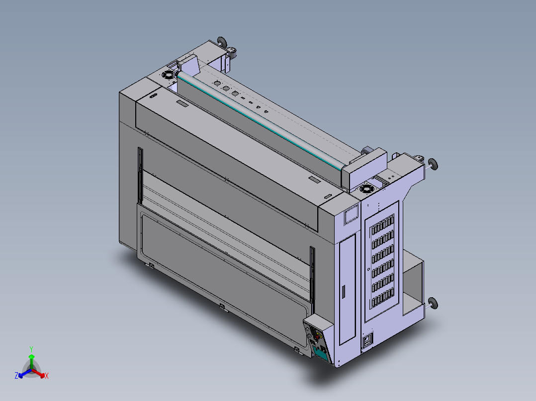 单头激光切割机设备   XT正等轴测图