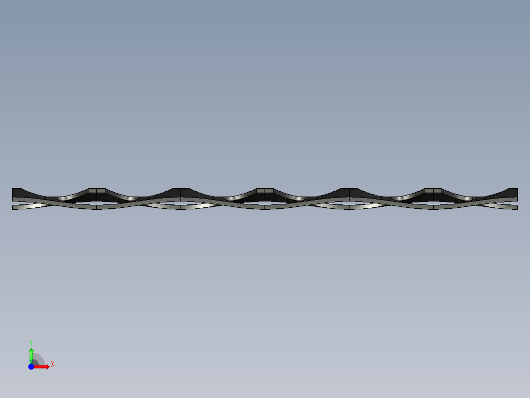 镂空网格前视图