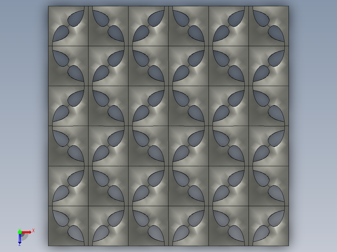 镂空网格俯视图