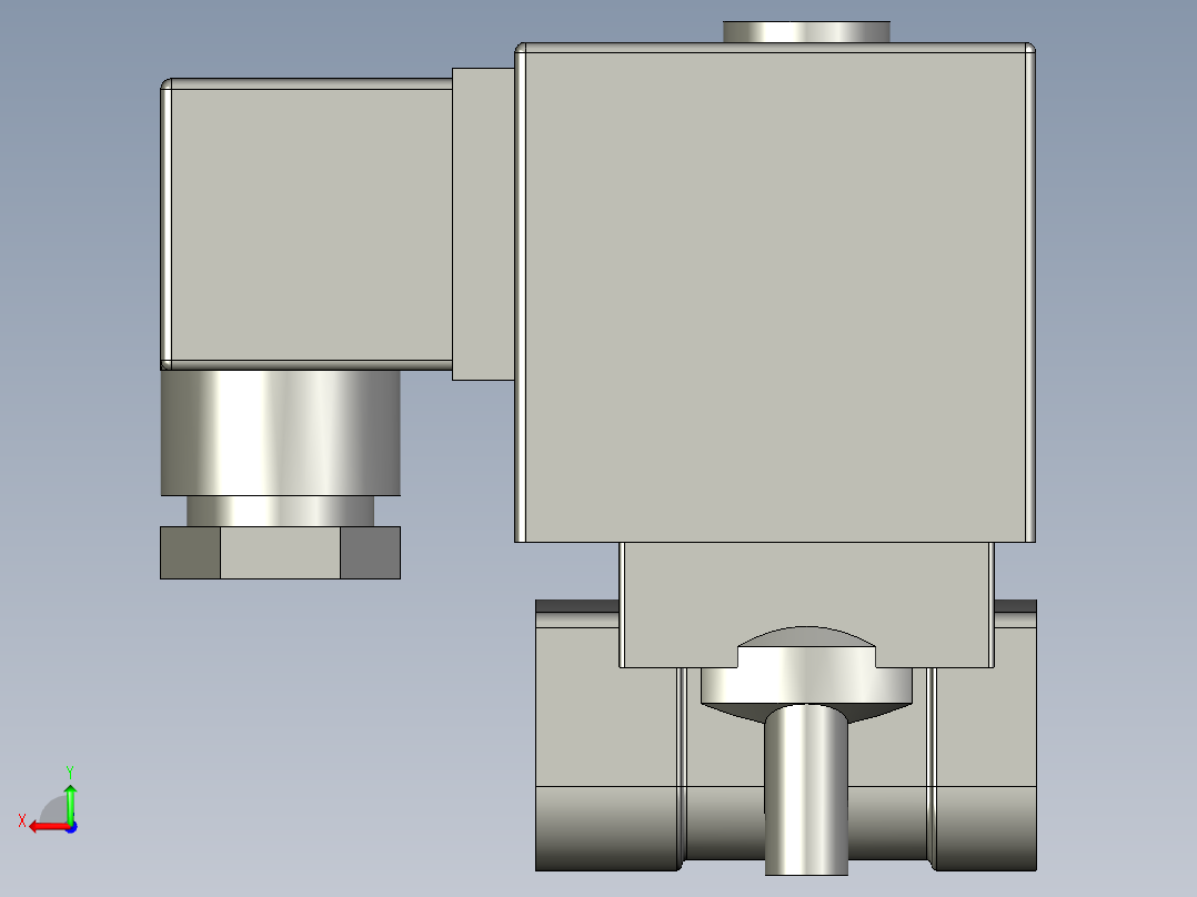 20mm电磁阀后视图