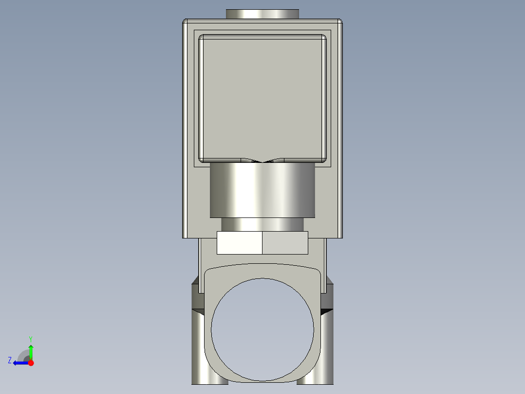 20mm电磁阀右视图