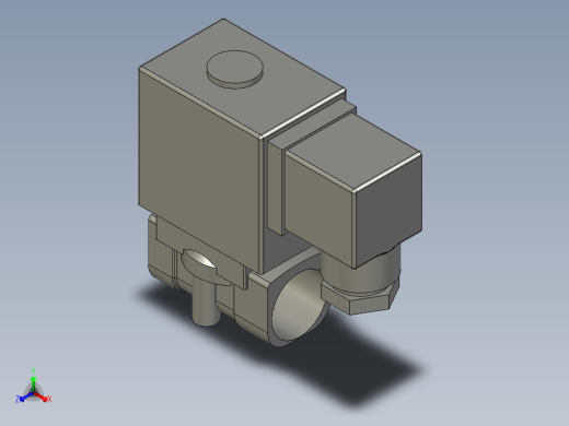 20mm电磁阀正等轴测缩略图