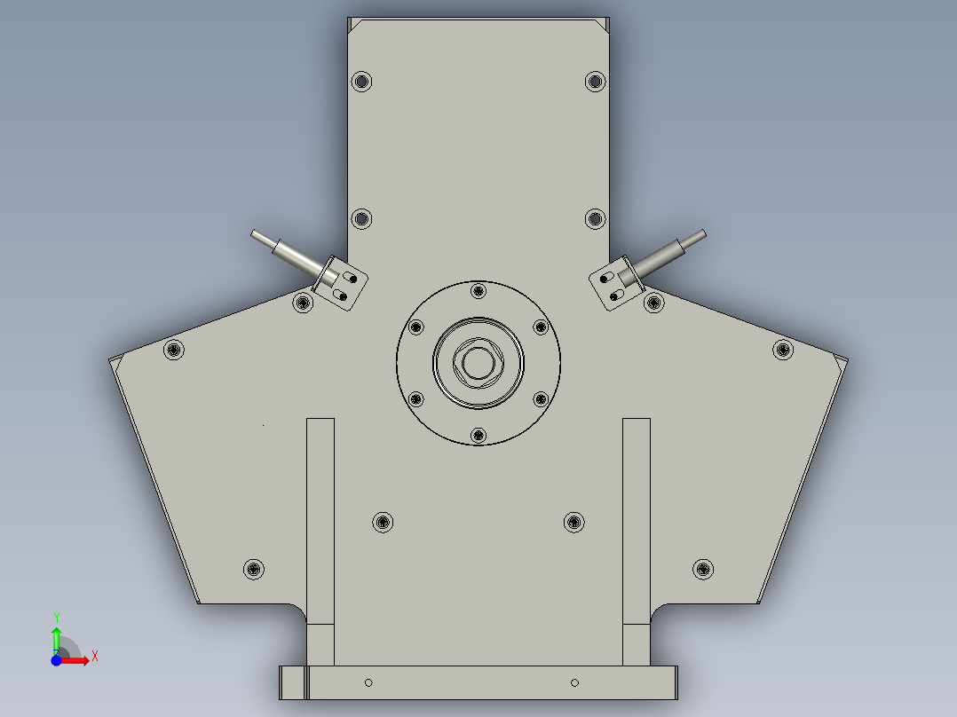 YWP200K4-02-07-00尾座动力部分前视图