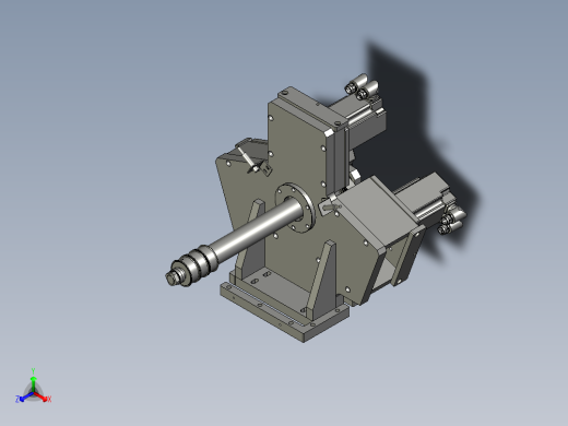 YWP200K4-02-07-00尾座动力部分正等轴测缩略图
