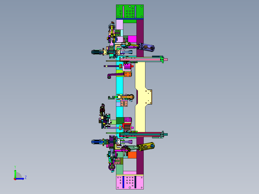 便于操作使用的焊接夹具左视图