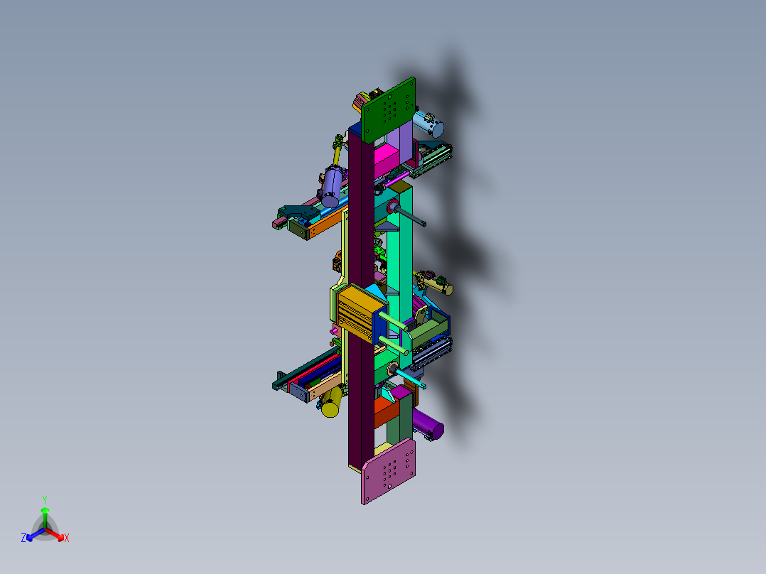 便于操作使用的焊接夹具正等轴测图