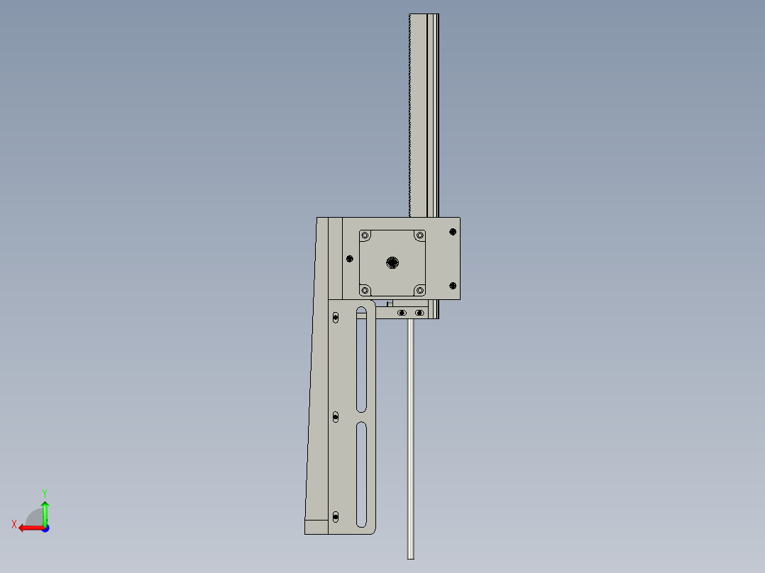 大钼片步进送料装置后视图