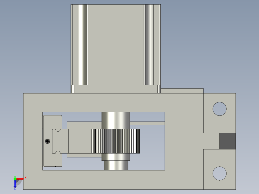 大钼片步进送料装置俯视缩略图