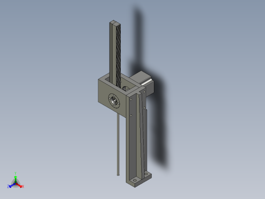 大钼片步进送料装置正等轴测缩略图