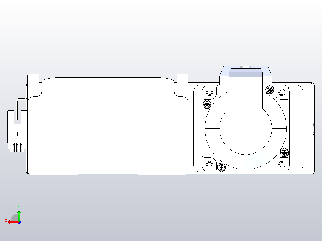 日规模组半封闭丝杆TPA-HNR-110D-1610C-L250-ML-Y-P40-N3后视图