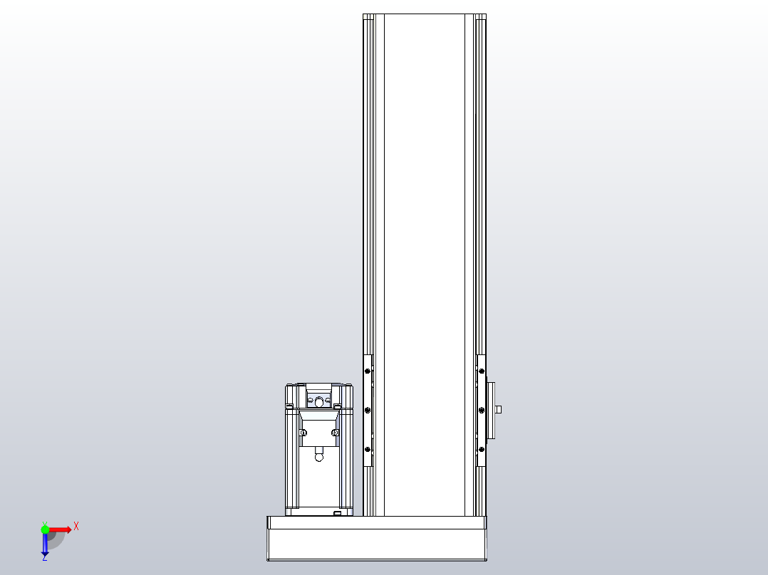 日规模组半封闭丝杆TPA-HNR-110D-1610C-L250-ML-Y-P40-N3俯视图