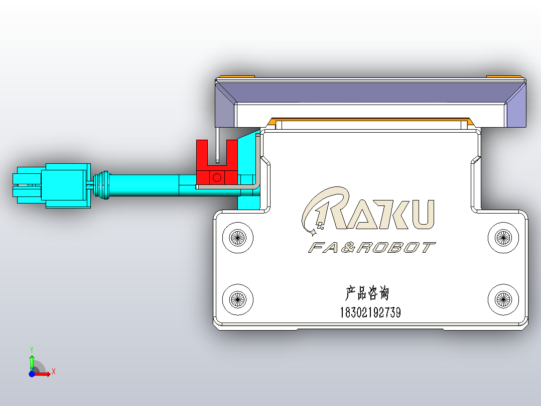 GTH 内嵌式模组 FTH100-PD  TOYO 电缸滑台[FTH100-500-PD]前视图
