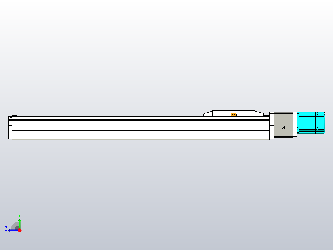 GTH 内嵌式模组 FTH100-PD  TOYO 电缸滑台[FTH100-500-PD]右视图
