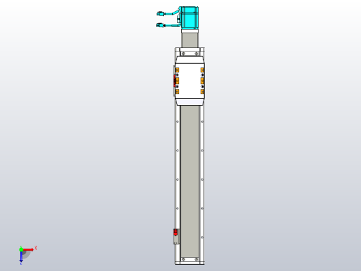 GTH 内嵌式模组 FTH100-PD  TOYO 电缸滑台[FTH100-500-PD]俯视缩略图