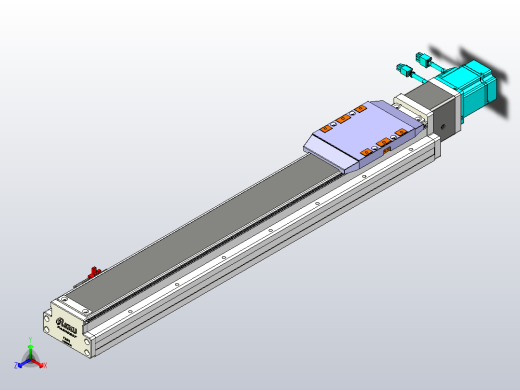 GTH 内嵌式模组 FTH100-PD  TOYO 电缸滑台[FTH100-500-PD]正等轴测缩略图