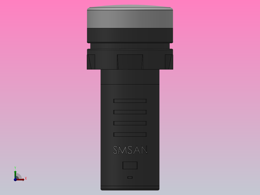 W型双色指示灯[AD116-22W╱D3]前视图