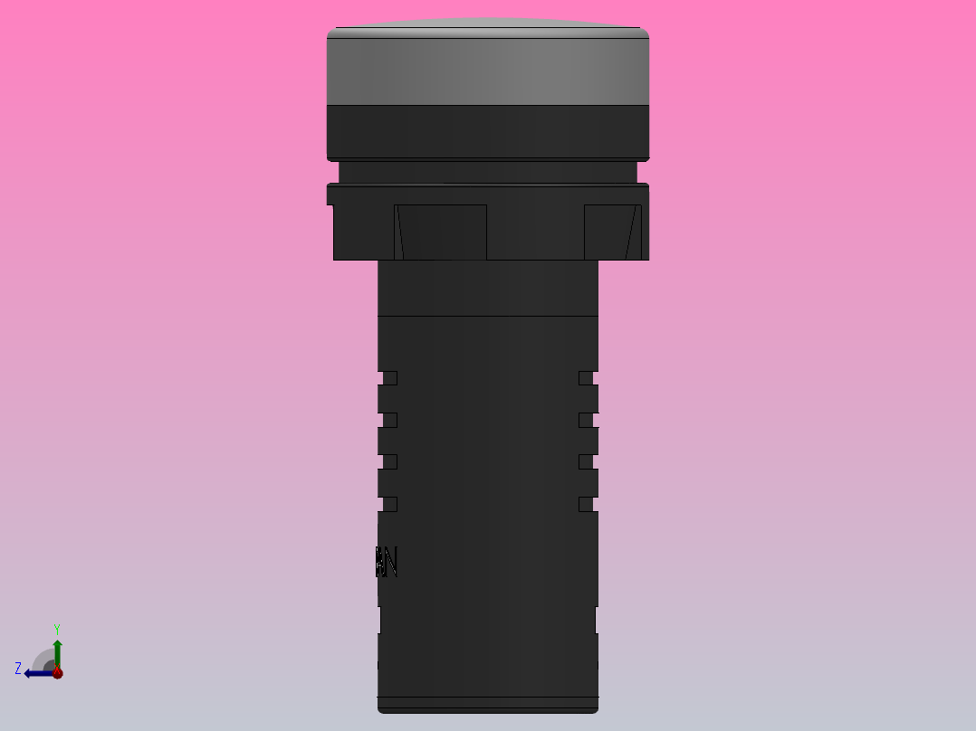 W型双色指示灯[AD116-22W╱D3]右视图