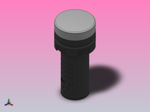 W型双色指示灯[AD116-22W╱D3]正等轴测缩略图