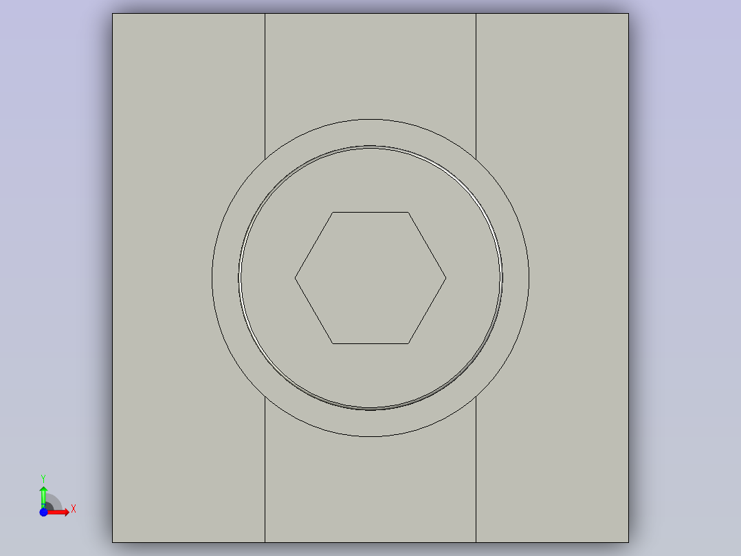 40铝合金-滑块螺母M6-组件前视图