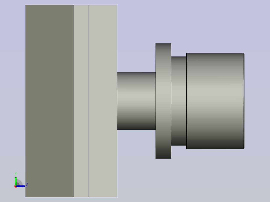 40铝合金-滑块螺母M6-组件左视图