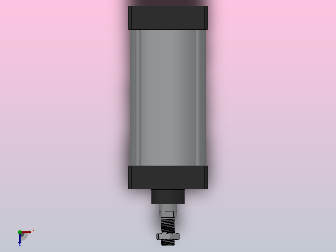 SC气缸SC标准气缸系列SC-100X160-S俯视图