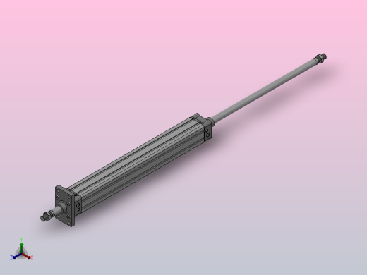 SED双轴复动型气缸SED 50×450-S
