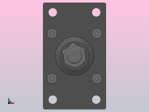 SED双轴复动型气缸SED 50×450-S前视缩略图