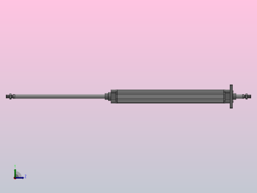 SED双轴复动型气缸SED 50×450-S左视缩略图