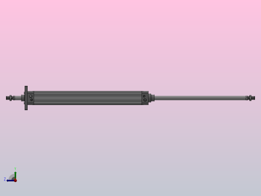 SED双轴复动型气缸SED 50×450-S右视缩略图