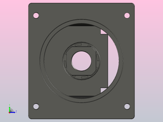 JST25系列电机安装座JST25-130B左视缩略图