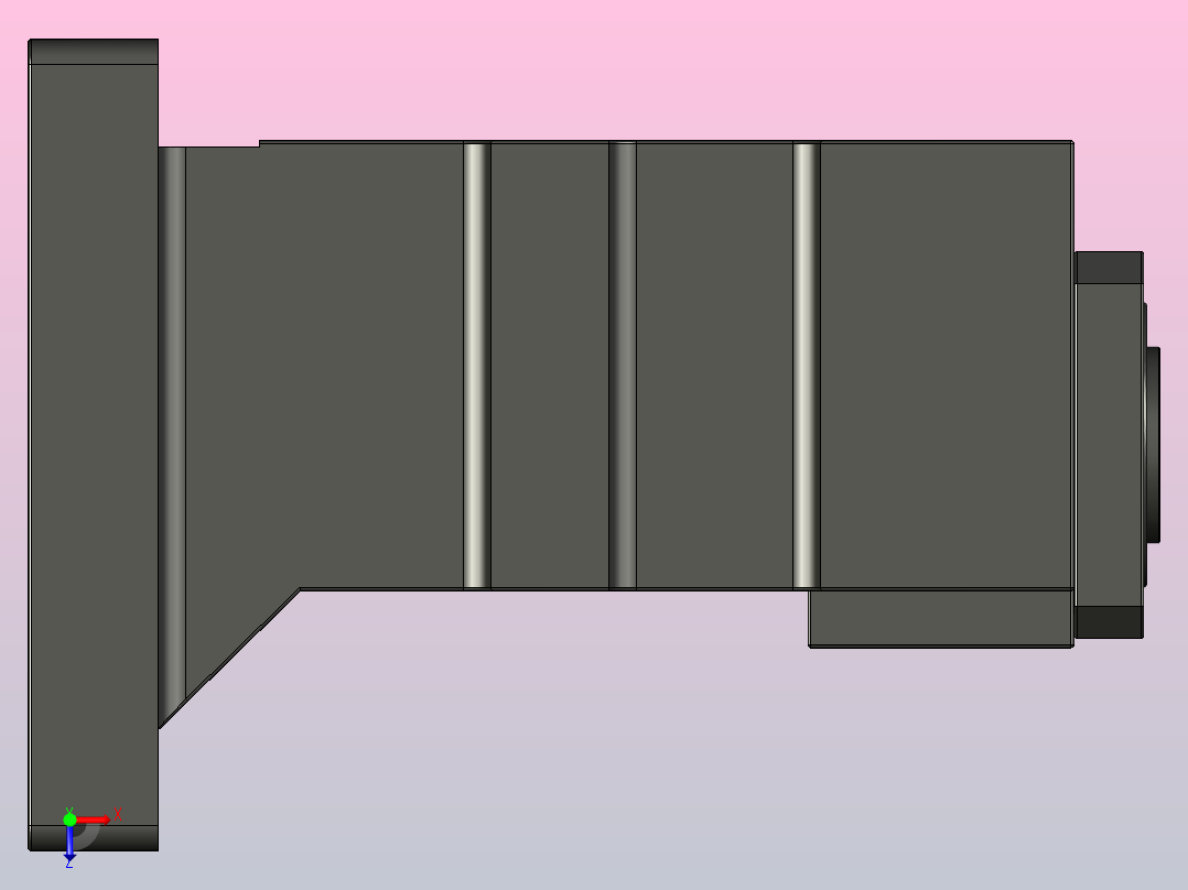 JST25系列电机安装座JST25-130B俯视图